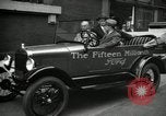 Image of Motorcade for Model T Fifteen Millionth car Highland Park Michigan USA, 1927, second 56 stock footage video 65675031961