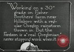 Image of Fordson model F tractor Oregon United States USA, 1920, second 41 stock footage video 65675031983