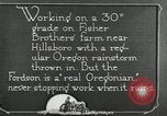 Image of Fordson model F tractor Oregon United States USA, 1920, second 46 stock footage video 65675031983