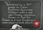 Image of Fordson model F tractor Oregon United States USA, 1920, second 52 stock footage video 65675031983