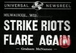 Image of Strike by labor of United Auto Workers Milwaukee Wisconsin USA, 1941, second 4 stock footage video 65675032020