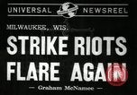 Image of Strike by labor of United Auto Workers Milwaukee Wisconsin USA, 1941, second 5 stock footage video 65675032020