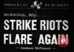 Image of Strike by labor of United Auto Workers Milwaukee Wisconsin USA, 1941, second 6 stock footage video 65675032020