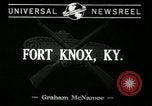 Standbild Erste Kampfübungen der gepanzerten Division Kentucky United States USA, 1941, aus Sekunde 3 historischem Filmmaterial Videoclip 65675032023