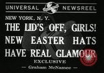 Standbild Ostern Hüte New York United States USA, 1941, aus Sekunde 3 historischem Filmmaterial Videoclip 65675032024