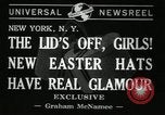 Standbild Ostern Hüte New York United States USA, 1941, aus Sekunde 4 historischem Filmmaterial Videoclip 65675032024