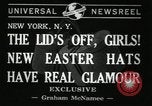 Standbild Ostern Hüte New York United States USA, 1941, aus Sekunde 6 historischem Filmmaterial Videoclip 65675032024