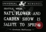 Standbild Blumen und Garten anzeigen Seattle Washington USA, 1941, aus Sekunde 3 historischem Filmmaterial Videoclip 65675032026