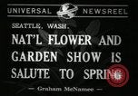 Standbild Blumen und Garten anzeigen Seattle Washington USA, 1941, aus Sekunde 4 historischem Filmmaterial Videoclip 65675032026