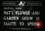 Standbild Blumen und Garten anzeigen Seattle Washington USA, 1941, aus Sekunde 6 historischem Filmmaterial Videoclip 65675032026