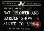 Standbild Blumen und Garten anzeigen Seattle Washington USA, 1941, aus Sekunde 7 historischem Filmmaterial Videoclip 65675032026