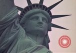 Image of Statue of Liberty wide and closeup views New York City USA, 1976, second 4 stock footage video 65675032062