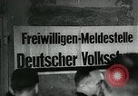 Image of German soldier recruitment and civilian clothing donations late World  Germany, 1945, second 27 stock footage video 65675032094
