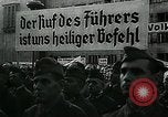 Image of German soldier recruitment and civilian clothing donations late World  Germany, 1945, second 32 stock footage video 65675032094