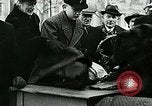 Image of German soldier recruitment and civilian clothing donations late World  Germany, 1945, second 62 stock footage video 65675032094