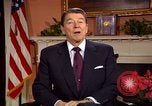 Image of President Ronald Reagan sends holiday greetings to people of Soviet Union Washington DC  USA, 1988, second 34 stock footage video 65675032118