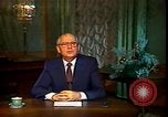 Image of Mikhail Sergeyevich Gorbachev Moscow Russia Soviet Union, 1988, second 39 stock footage video 65675032119