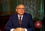 Image of Mikhail Sergeyevich Gorbachev Moscow Russia Soviet Union, 1988, second 51 stock footage video 65675032119