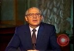 Image of Mikhail Sergeyevich Gorbachev Moscow Russia Soviet Union, 1988, second 54 stock footage video 65675032119