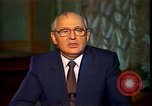 Image of Mikhail Sergeyevich Gorbachev Moscow Russia Soviet Union, 1988, second 56 stock footage video 65675032119