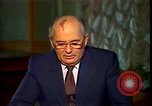 Image of Mikhail Sergeyevich Gorbachev Moscow Russia Soviet Union, 1988, second 58 stock footage video 65675032119