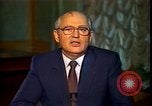Image of Mikhail Sergeyevich Gorbachev Moscow Russia Soviet Union, 1988, second 60 stock footage video 65675032119