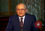 Image of Mikhail Sergeyevich Gorbachev Moscow Russia Soviet Union, 1988, second 61 stock footage video 65675032119