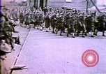 Image of American enters WW 1. Germans torpedo ships. Armistice. Treaty of Vers Europe, 1919, second 32 stock footage video 65675032133