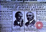 Image of Cal Coolidge becomes President. Roaring Twenties in U.S. Hyperinflatio United States USA, 1923, second 36 stock footage video 65675032137