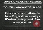 Image modèle ferroviaire South Lancaster Massachusetts USA, 1930, de la seconde 1 séquences d'archives historiques vidéo 65675032150