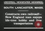 Image modèle ferroviaire South Lancaster Massachusetts USA, 1930, de la seconde 5 séquences d'archives historiques vidéo 65675032150