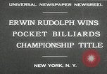 Immagine di Il mondo in tasca Campionato di biliardo New York United States USA, 1930, secondo 5 filmato di repertorio 65675032153
