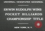Immagine di Il mondo in tasca Campionato di biliardo New York United States USA, 1930, secondo 8 filmato di repertorio 65675032153