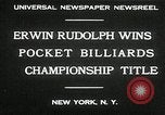 Immagine di Il mondo in tasca Campionato di biliardo New York United States USA, 1930, secondo 10 filmato di repertorio 65675032153