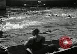 Image of marathon swim New York City USA, 1930, second 29 stock footage video 65675032155