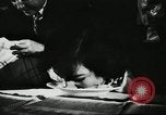 Image of spaghetti eating competition United States USA, 1950, second 9 stock footage video 65675032172