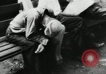 Image of unemployed men during great depression Newark New Jersey USA, 1937, second 15 stock footage video 65675032186