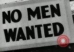 Image of unemployed men during great depression Newark New Jersey USA, 1937, second 20 stock footage video 65675032186