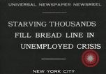 Standbild Arbeitslosigkeit Krise während der Großen Depression New York City USA, 1930, aus Sekunde 1 historischem Filmmaterial Videoclip 65675032192