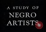 Standbild Afrikanische amerikanische Künstler United States USA, 1937, aus Sekunde 8 historischem Filmmaterial Videoclip 65675032247