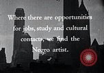 Standbild Afrikanische amerikanische Künstler United States USA, 1937, aus Sekunde 17 historischem Filmmaterial Videoclip 65675032247