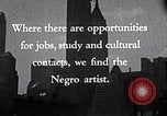 Standbild Afrikanische amerikanische Künstler United States USA, 1937, aus Sekunde 19 historischem Filmmaterial Videoclip 65675032247
