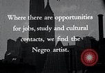 Standbild Afrikanische amerikanische Künstler United States USA, 1937, aus Sekunde 20 historischem Filmmaterial Videoclip 65675032247