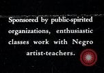 Image of African American artists United States USA, 1937, second 1 stock footage video 65675032261