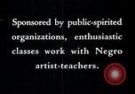 Image of African American artists United States USA, 1937, second 7 stock footage video 65675032261