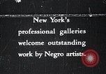 Standbild Negro Künstler New York United States USA, 1937, aus Sekunde 1 historischem Filmmaterial Videoclip 65675032265