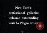 Standbild Negro Künstler New York United States USA, 1937, aus Sekunde 4 historischem Filmmaterial Videoclip 65675032265