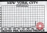 Image Tableau des décès de la grippe espagnole de 1918 à New York New York City USA, 1924, de la seconde 26 séquences d'archives historiques vidéo 65675032277