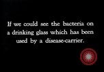 Image of disease causing micro-organisms and careless habits United States USA, 1922, second 43 stock footage video 65675032293
