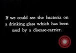 Image of disease causing micro-organisms and careless habits United States USA, 1922, second 45 stock footage video 65675032293
